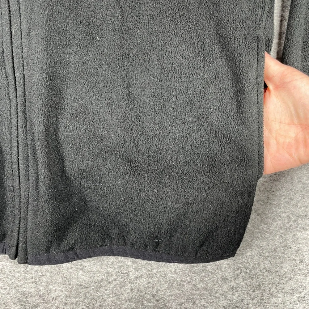 Jordan Fleece Jacket Mens L Black Red Full Zip Colorblock Jumpman Mock Neck